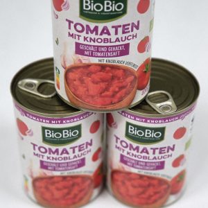 Bio Diced Tomato with Garlic (400g)